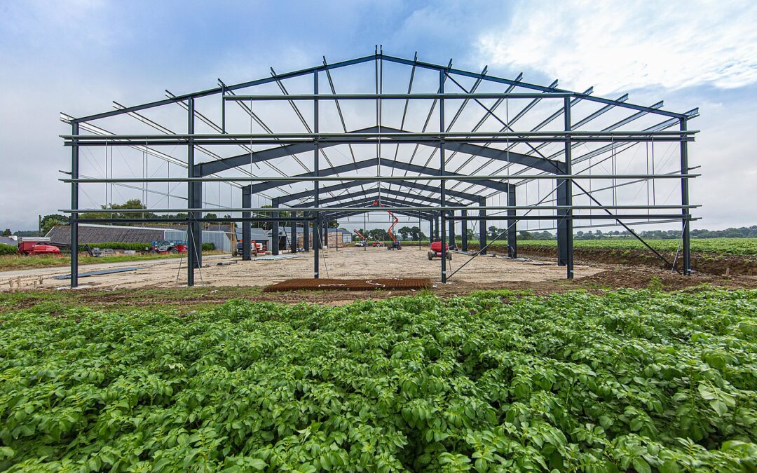 Construire un bâtiment agricole avec une charpente métallique